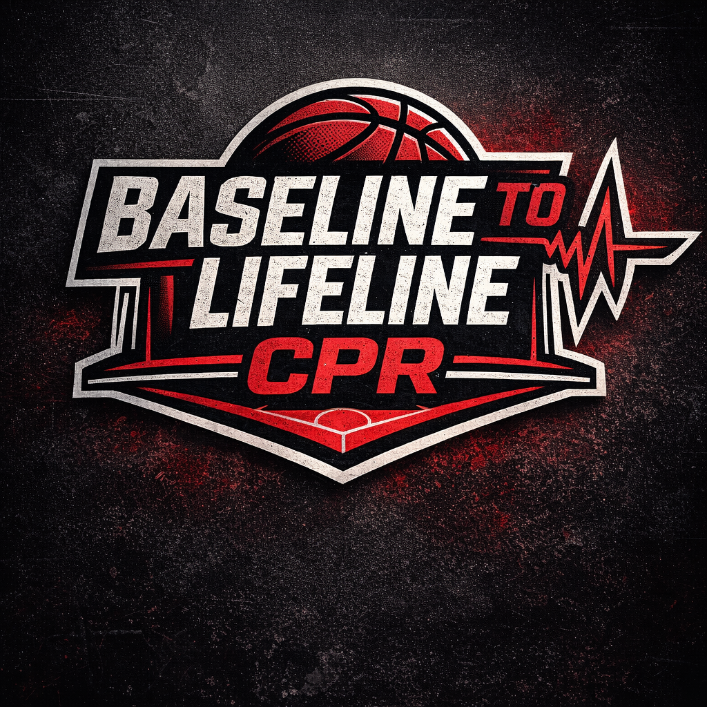 Baseline to Lifeline CPR brand graphic background